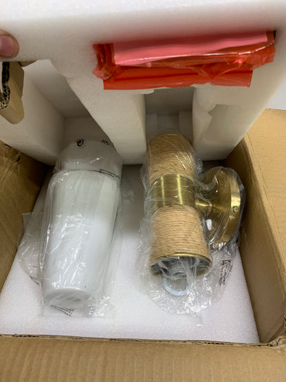 Megan Molten X Mica 2 Light Wall Sconce 4.75 in. Aged Brass