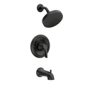 Korek Single-Handle 1-Spray 1.75 GPM Shower Head Tub and Shower Faucet in Matte Black (Valve Included) - *Plumbing