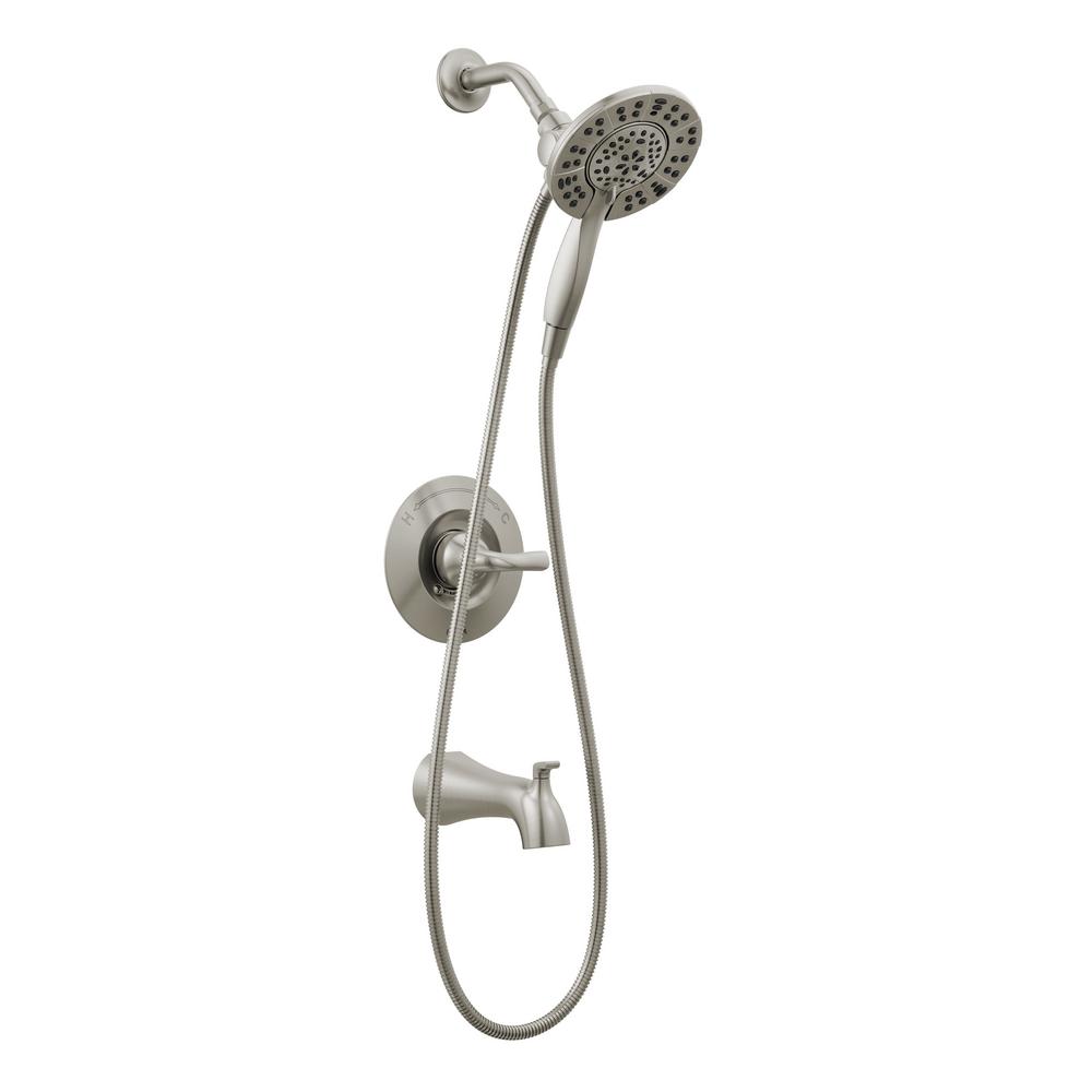 Delta Arvo Monitor 14 Series Pressure Balanced Shower System with Shower Head, Hand Shower, Shower Arm, Hose, and Valve Trim - Rough In Included