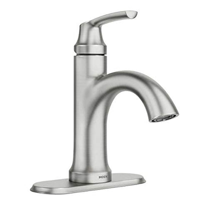 Moen Wellton Spot Resist Brushed Nickel Bathroom Faucet 84980SRN