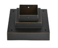 Z-Lite SQPM-ORB Pier Mounts Oil Rubbed Bronze Outdoor Posts + Hardware - *Lighting & Electrical