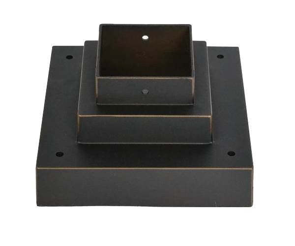Z-Lite SQPM-ORB Pier Mounts Oil Rubbed Bronze Outdoor Posts + Hardware - *Lighting & Electrical