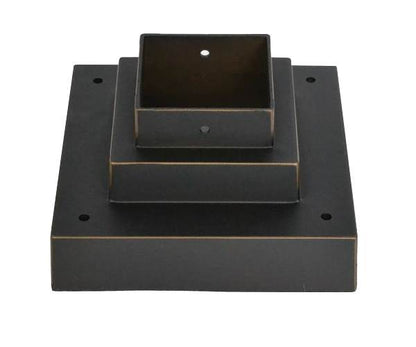 Z-Lite SQPM-ORB Pier Mounts Oil Rubbed Bronze Outdoor Posts + Hardware