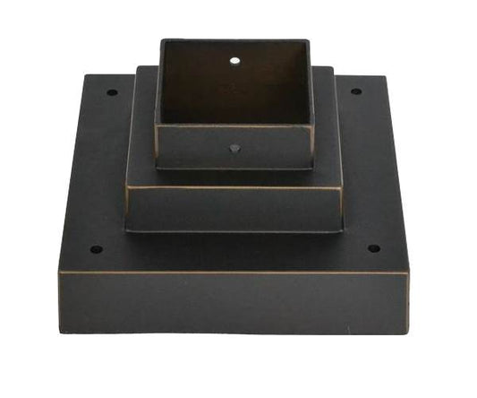 Z-Lite SQPM-ORB Pier Mounts Oil Rubbed Bronze Outdoor Posts + Hardware