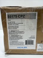 Kichler Lighting Adani 14 Inch 2 Light Bath Vanity Light Adani - 55175CPZ - Modern Contemporary