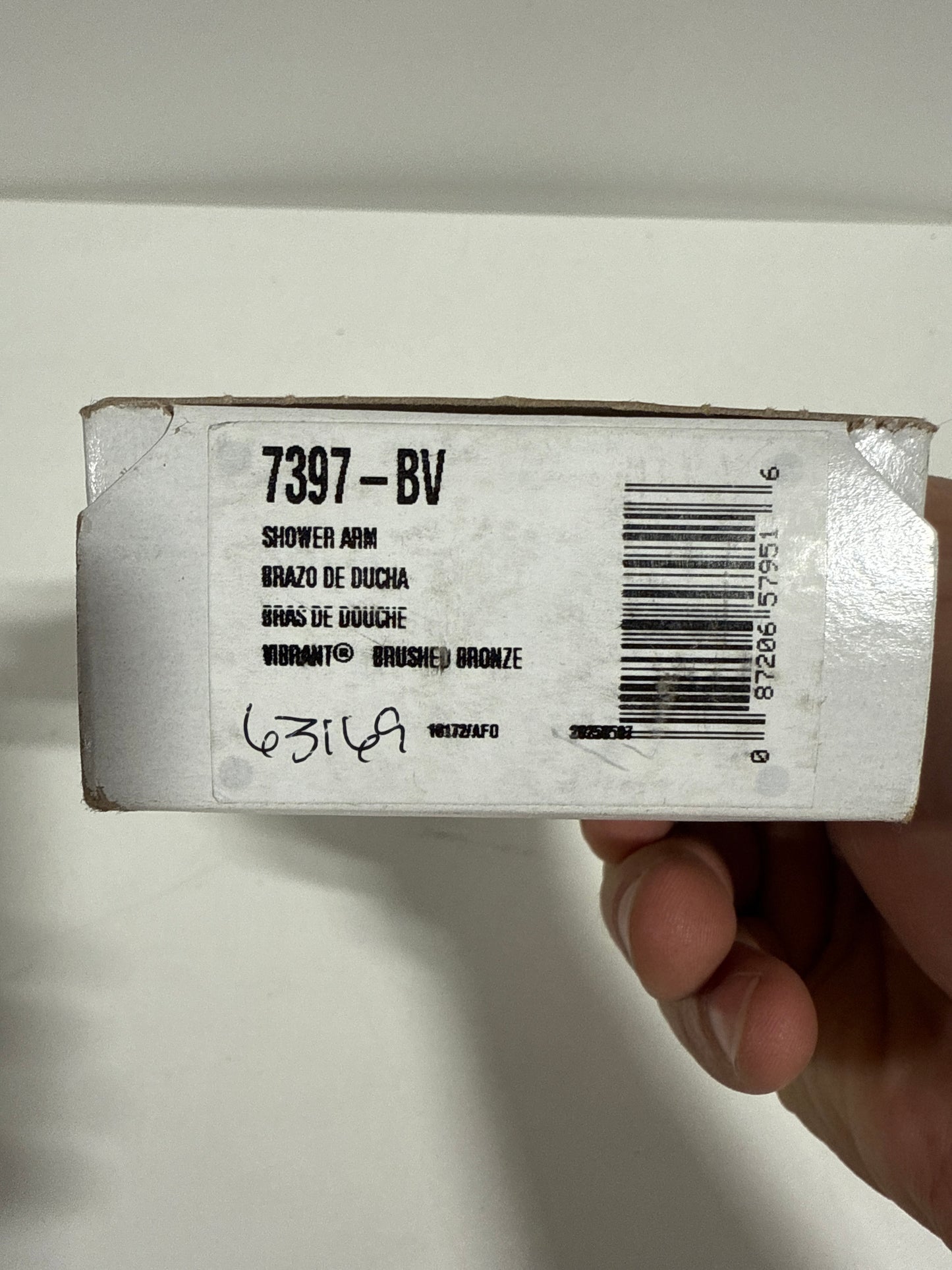 Kohler 7-1/2 in. Shower Arm in Vibrant Brushed Bronze