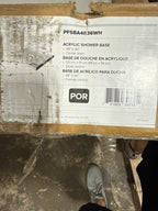 PROFLO PFSBA4836 Hammond 48" x 36" Rectangular Shower Base with Single Threshold and Center Drain - White