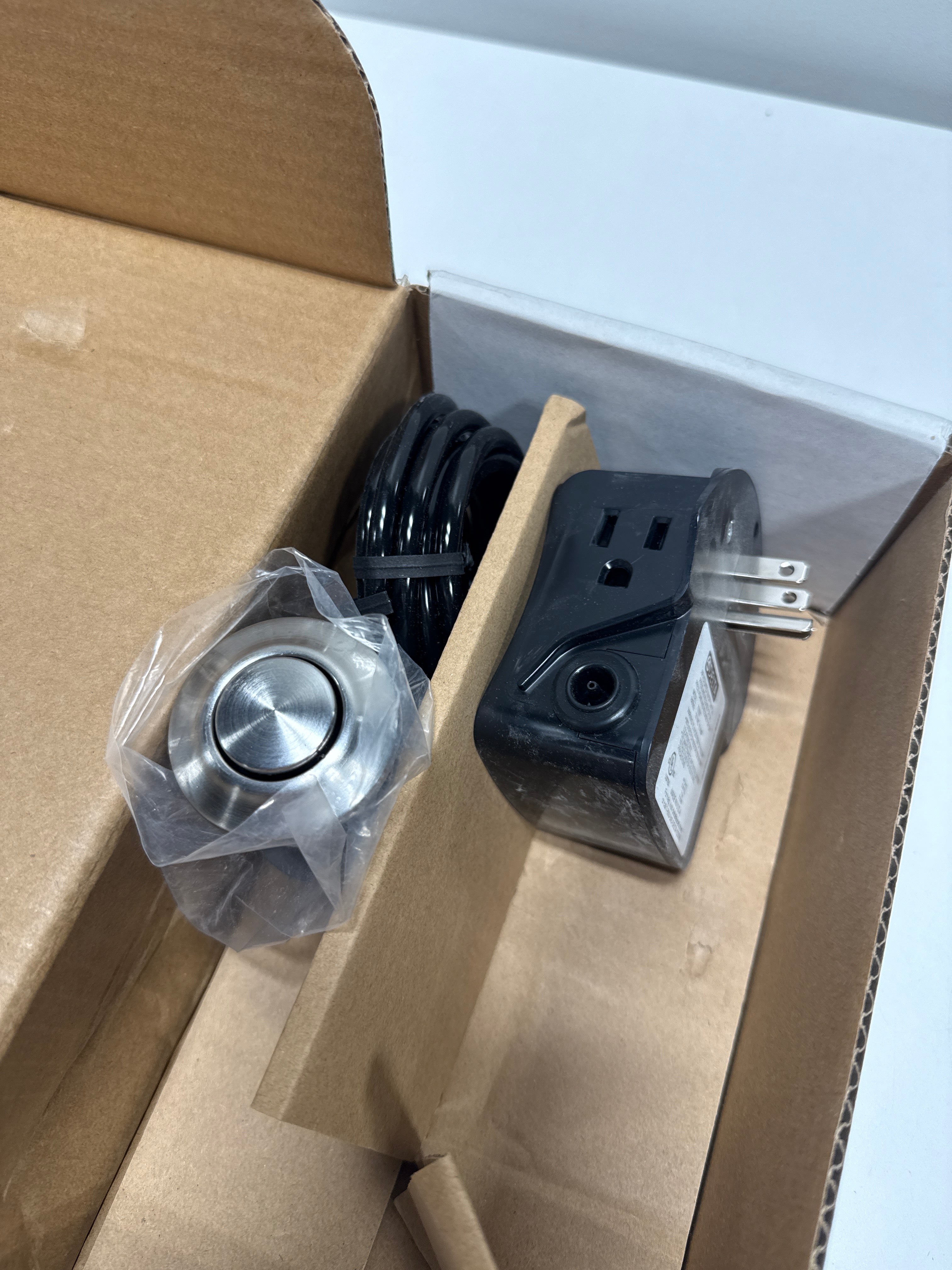 Delta 72050 Garbage Disposal Air Switch with Dual Outlet Power Module - Arctic Stainless