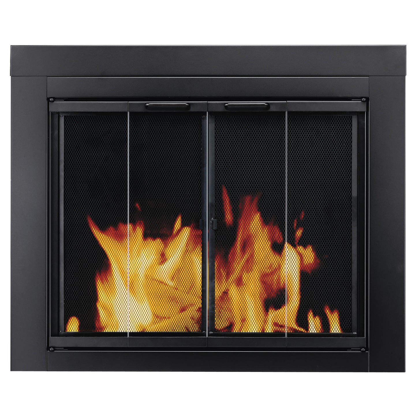 Pleasant Hearth Ascot Fireplace Glass Door Black at-1001 37-1/2"L X 33"H