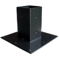 Mail boss Galvanized Steel Surface Mount Baseplate Black - *Tools Hardware & Misc