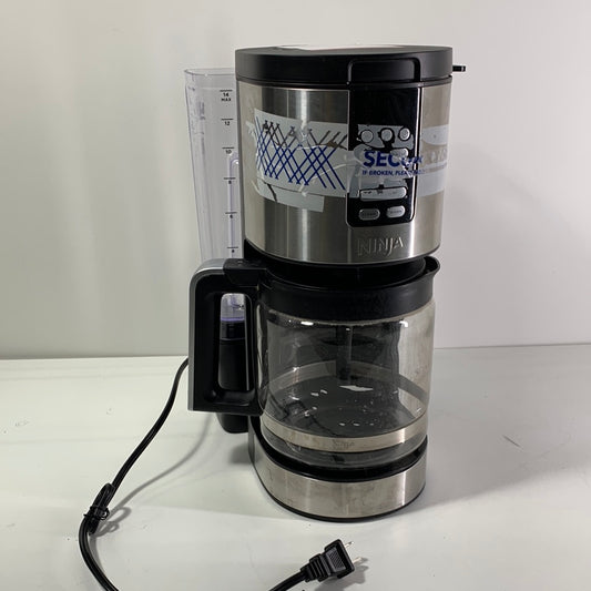 Used NINJA Programmable XL 14- Cup Black Stainless Steel Drip Coffee Maker PRO