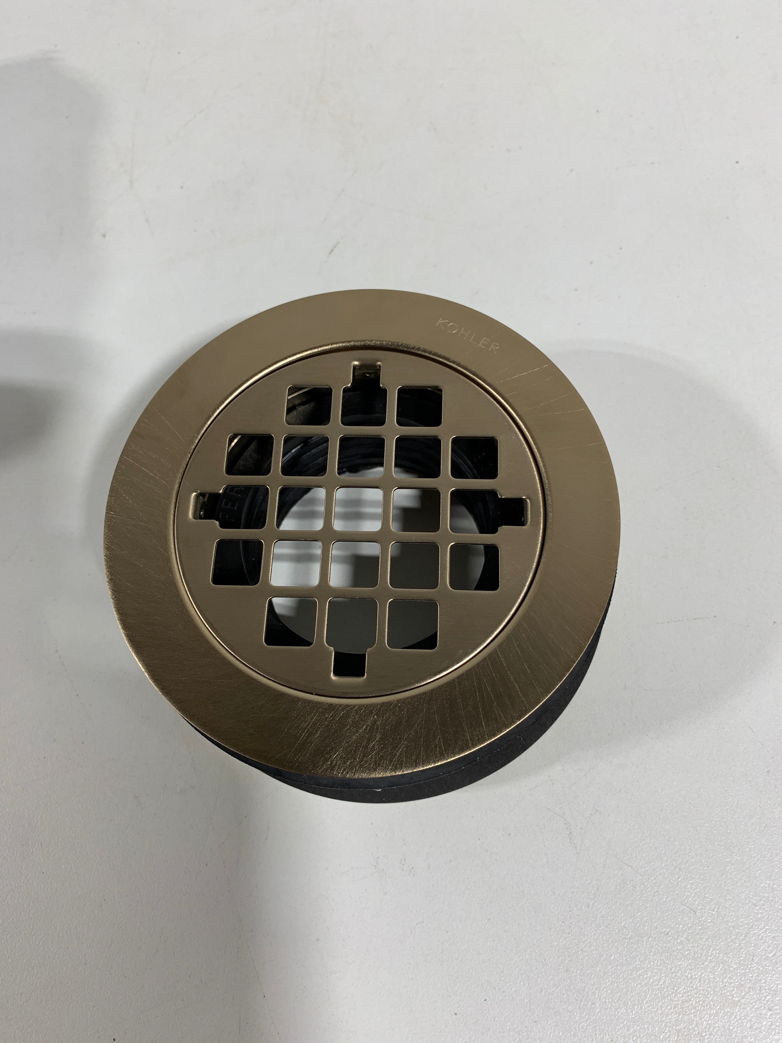 Kohler K-9132 4-3/8’’ Round Shower Drain Brushed Bronze Showers Shower Drains Standard Drains - *Plumbing