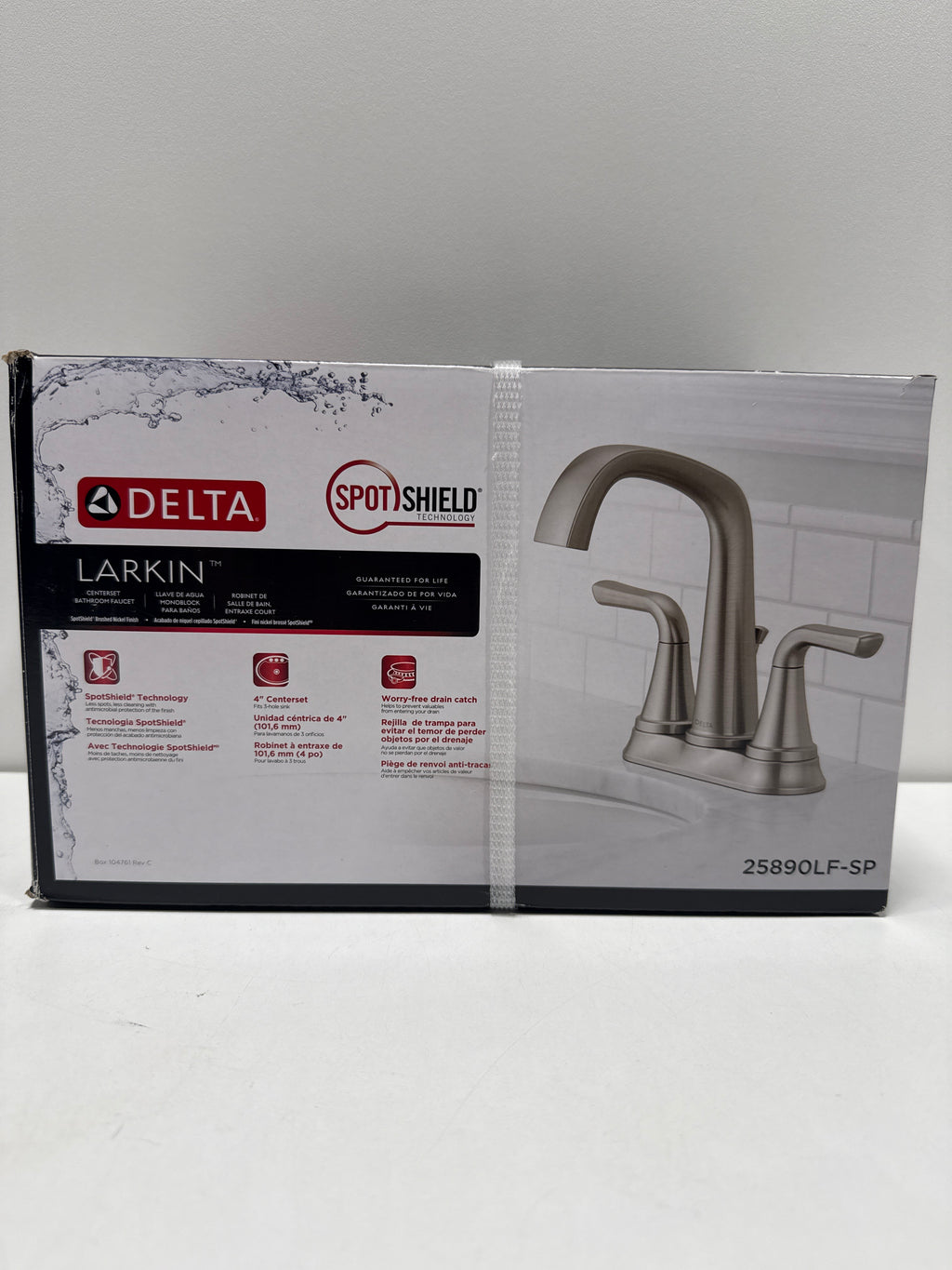 Delta Larkin Two Handle Centerset Bathroom Faucet