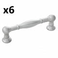 6 x Belwith Keeler B076290 Fuller 3-3/4" Center to Center Vintage Cabinet Handle