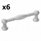 6 x Belwith Keeler B076290 Fuller 3-3/4" Center to Center Vintage Cabinet Handle