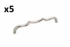 5 x Belwith Keeler B076142 Trellis 6-5/16’’ Center to Center Designer Scalloped Arch Cabinet Handle / Drawer Pull Satin