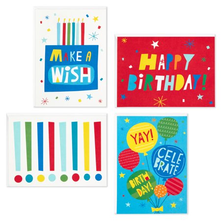 Hallmark Birthday Cards Assortment, Make a Wish (48 Cards with Envelopes)
