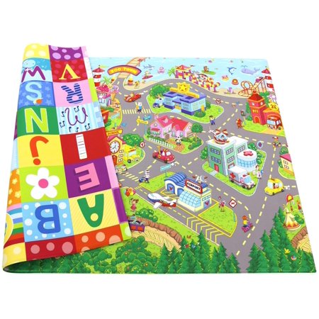 Baby Care Play Mat - Playful Collection (Medium Zoo Town) - Play Mat for Infants