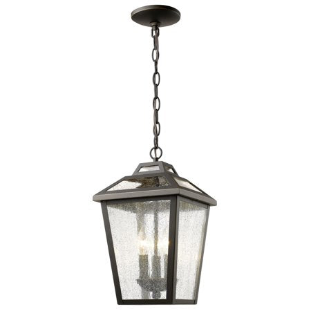 Z-Lite Bayland 15 Inch Tall 3 Light Outdoor Hanging Lantern Bayland - 539CHM-ORB - Early American - *Lighting &