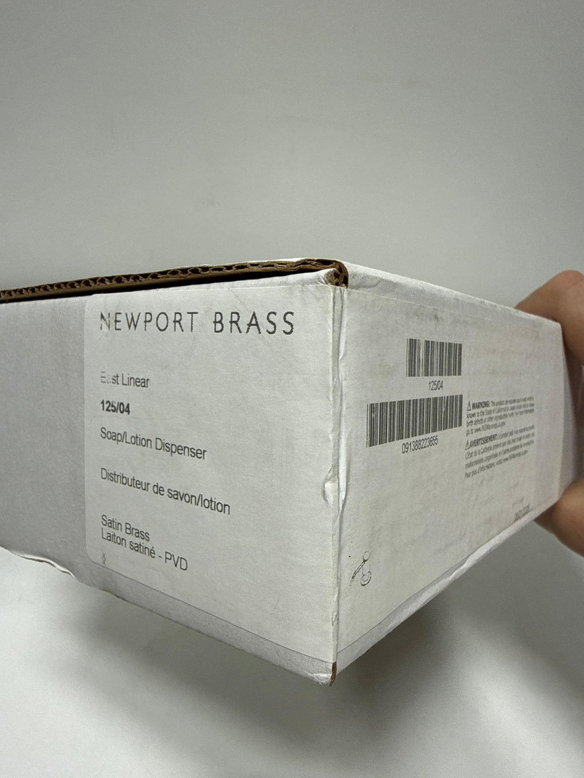 Newport Brass 125 East Linear Deck Mounted Soap Dispenser Satin Brass