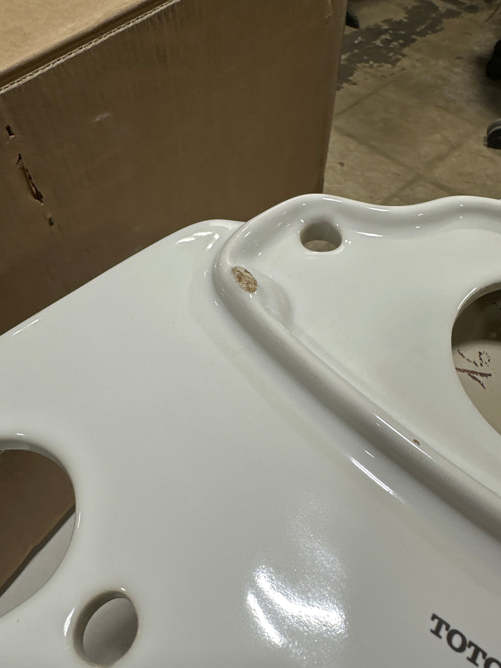 Scratch TOTO Drake Elongated Toilet Bowl Only with WASHLET+ Ready - Less Seat - *Plumbing