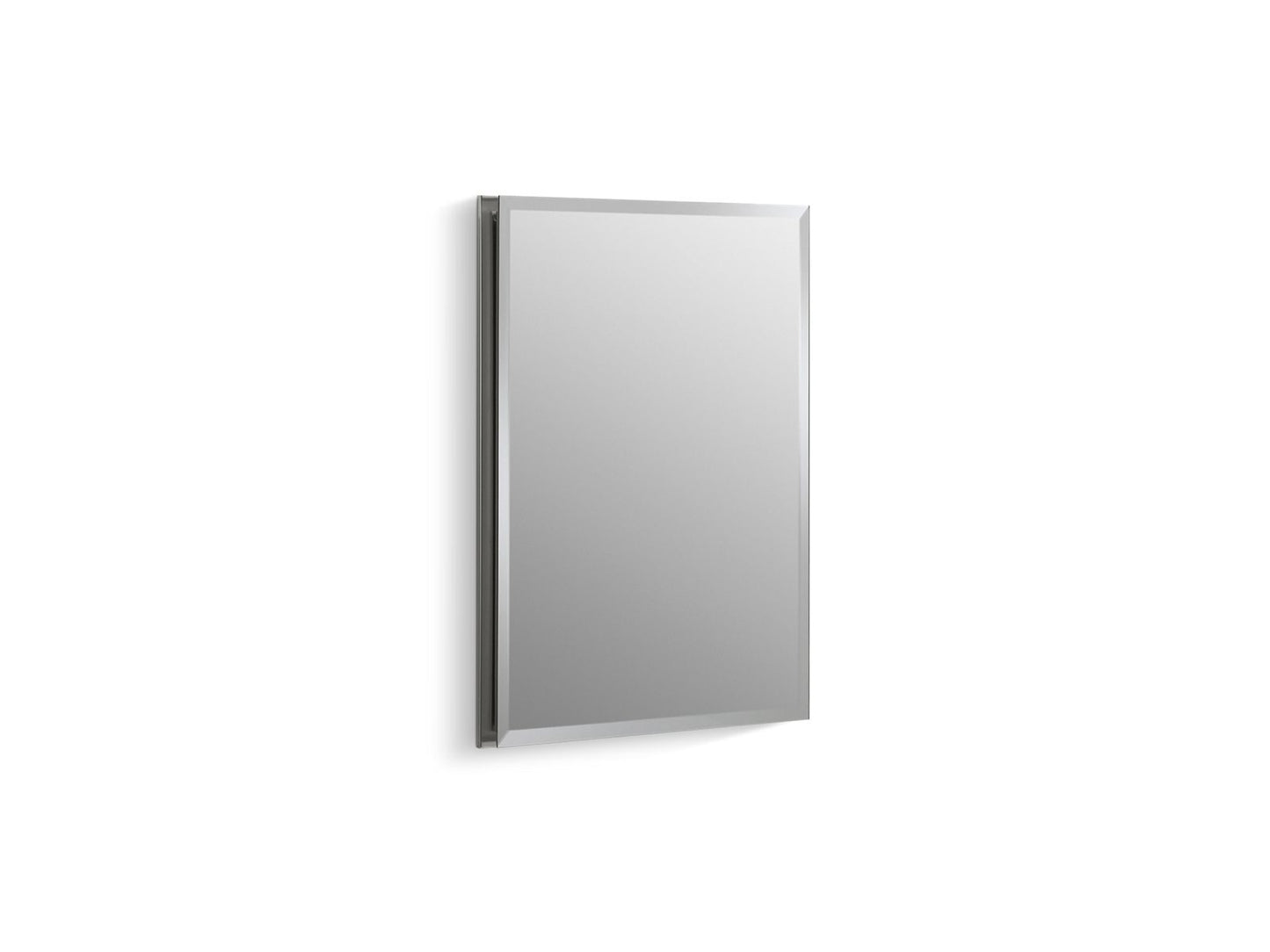 Kohler K-CB-CLR1620FS 16" X 20" Single Door Reversible Hinge Frameless Mirrored Medicine Cabinet Silver