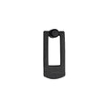 Ashley Norton 6265 Solid Bronze 3.5’’ Long Rustic Farmhouse Rectangular Drop Ring Knob Distressed Black Cabinet