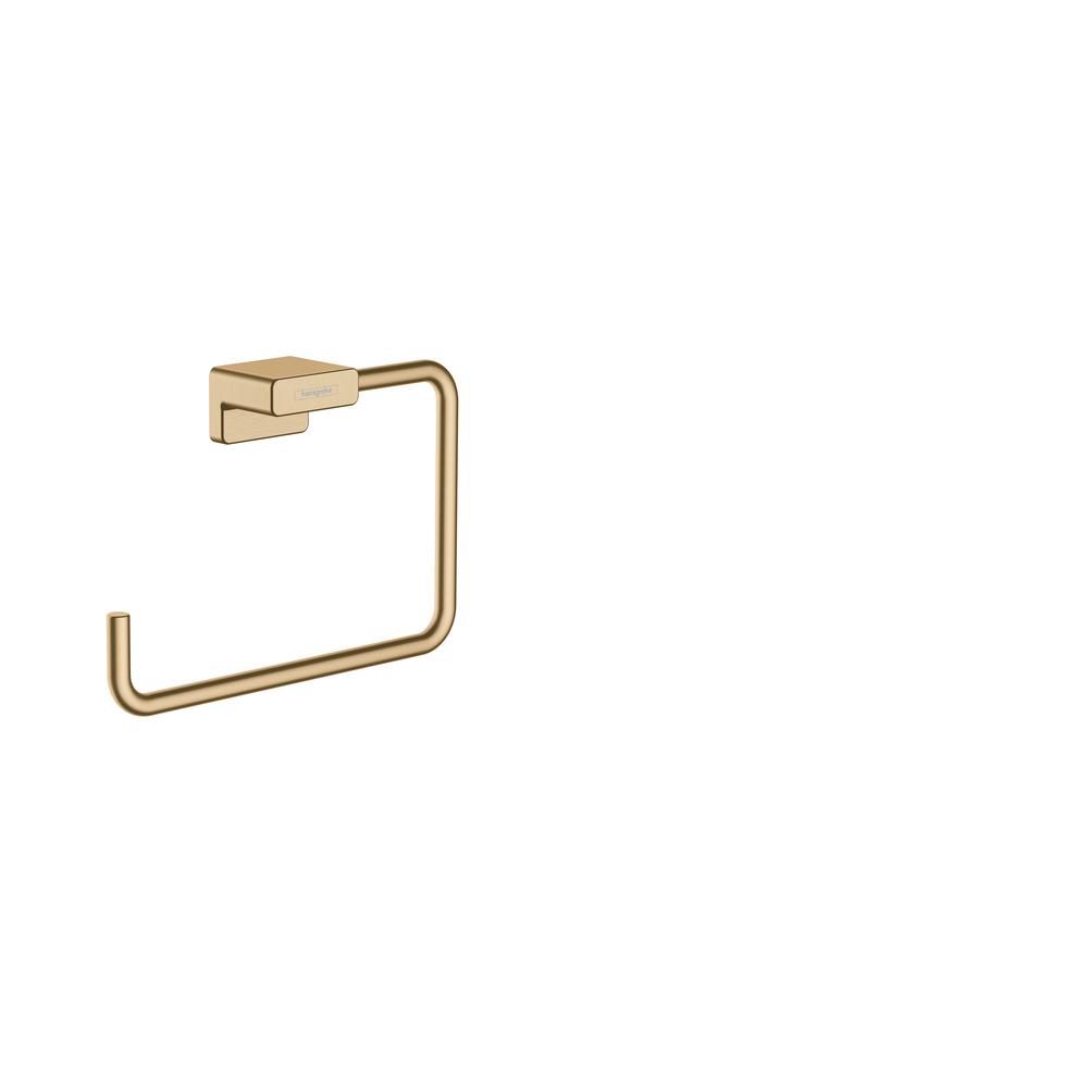 hansgrohe AddStoris Modern Towel Ring in Brushed Bronze, 41754140