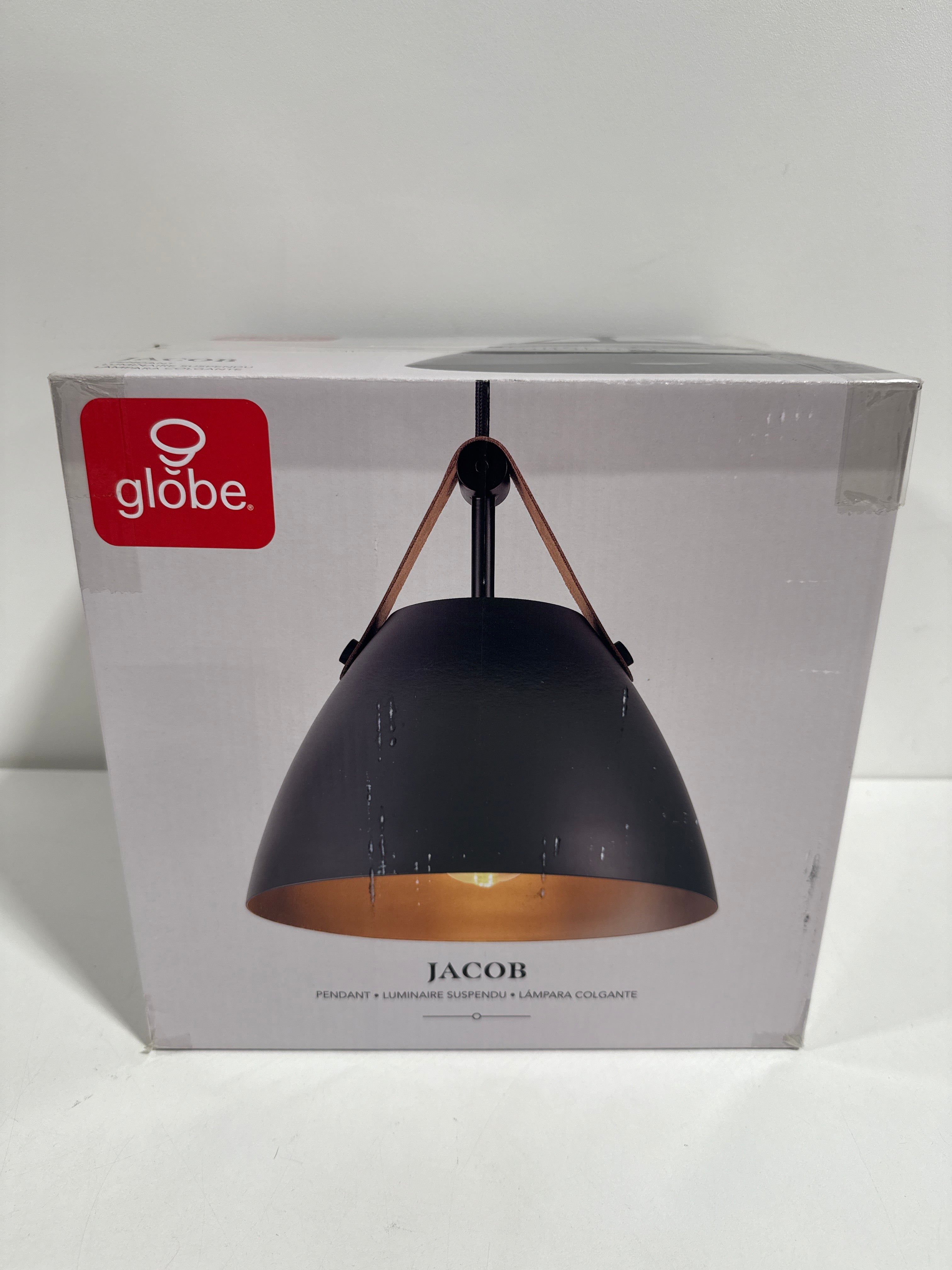 1-Light Pendant Light Matte Black Faux Leather Strap Black Braided Fabric Designer Cord Black Canopy Pendant Light