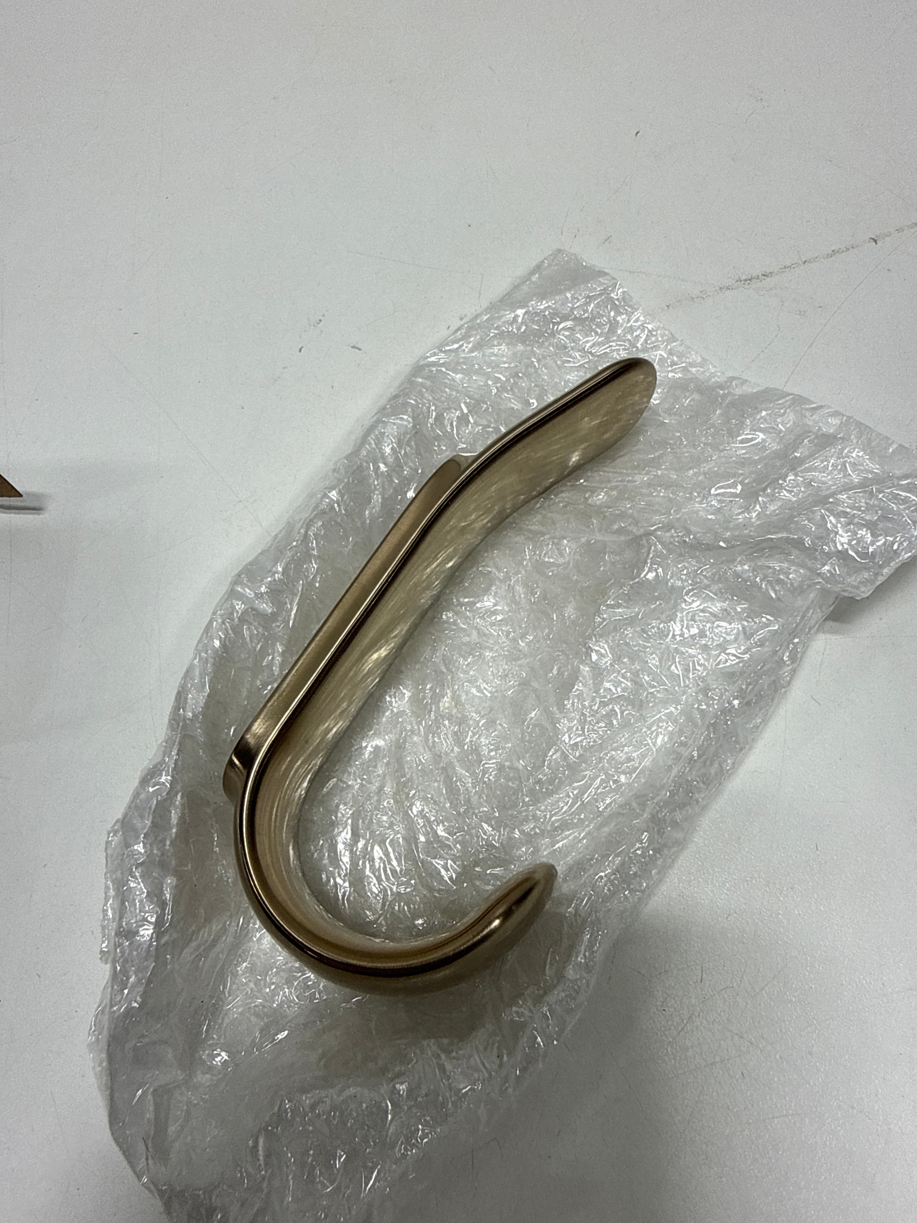 Bonacci Gold J-Hook Robe/Towel Hook in Champagne Bronze