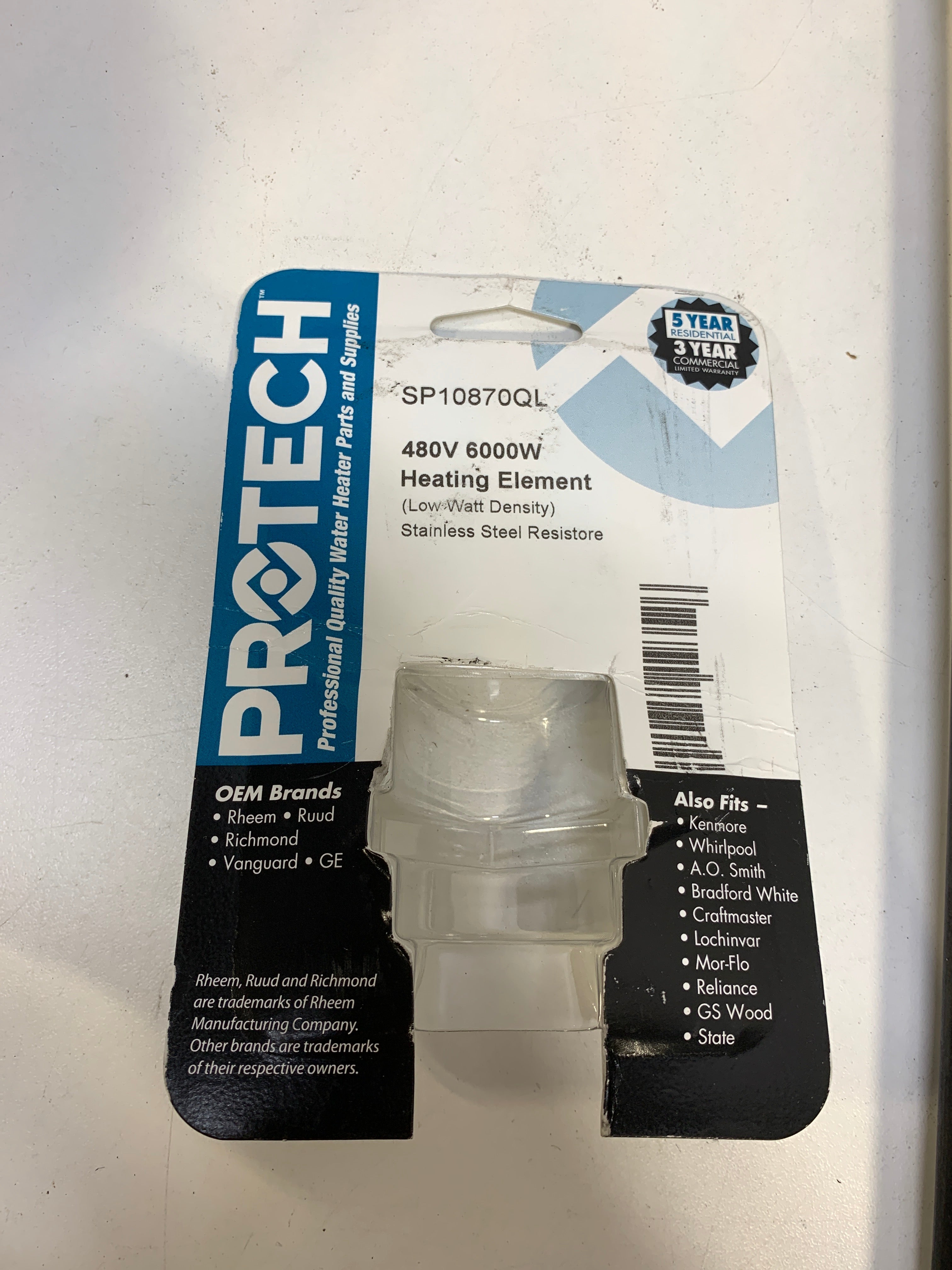 Rheem SP10870QL Resistor Element - *Plumbing