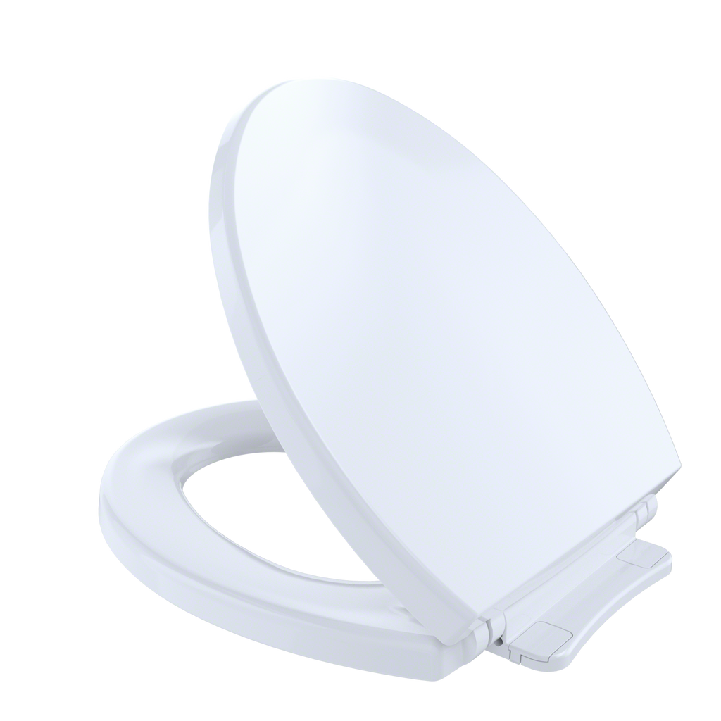 TOTO SoftClose Slow Close Round Toilet Seat and Lid,Cotton White - SS113#01 - *Plumbing