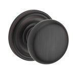 Baldwin Reserve Pvroutrr112 Privacy Round Knob and Traditional Round Rose with 6Al Latch and Dual Strike Venetian Bronze Finish