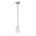 Helena 4.7 in 1-Light Brushed Nickel Mini Pendant with Frosted Glass Shade - *Lighting & Electrical
