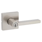 Kwikset 740Hflsqtv1-S Halifax Single Cylinder Keyed Entry Door Lever Set - Nickel