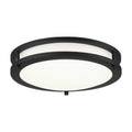 Minka Lavery 712-66A-L Round Low Profile LED Flush Mount Ceiling Light, 1-Light 18 Watt, 3" H x 12" W, Coal
