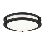 Minka Lavery 712-66A-L Round Low Profile LED Flush Mount Ceiling Light, 1-Light 18 Watt, 3" H x 12" W, Coal
