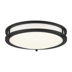 Minka Lavery 714 Vantage 14" Wide Round LED Flush Mount Ceiling Fixture Coal