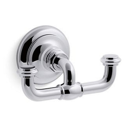 KOHLER Artifacts Double Robe Hook in Polished Chrome