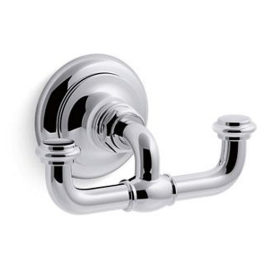 KOHLER Artifacts Double Robe Hook in Polished Chrome