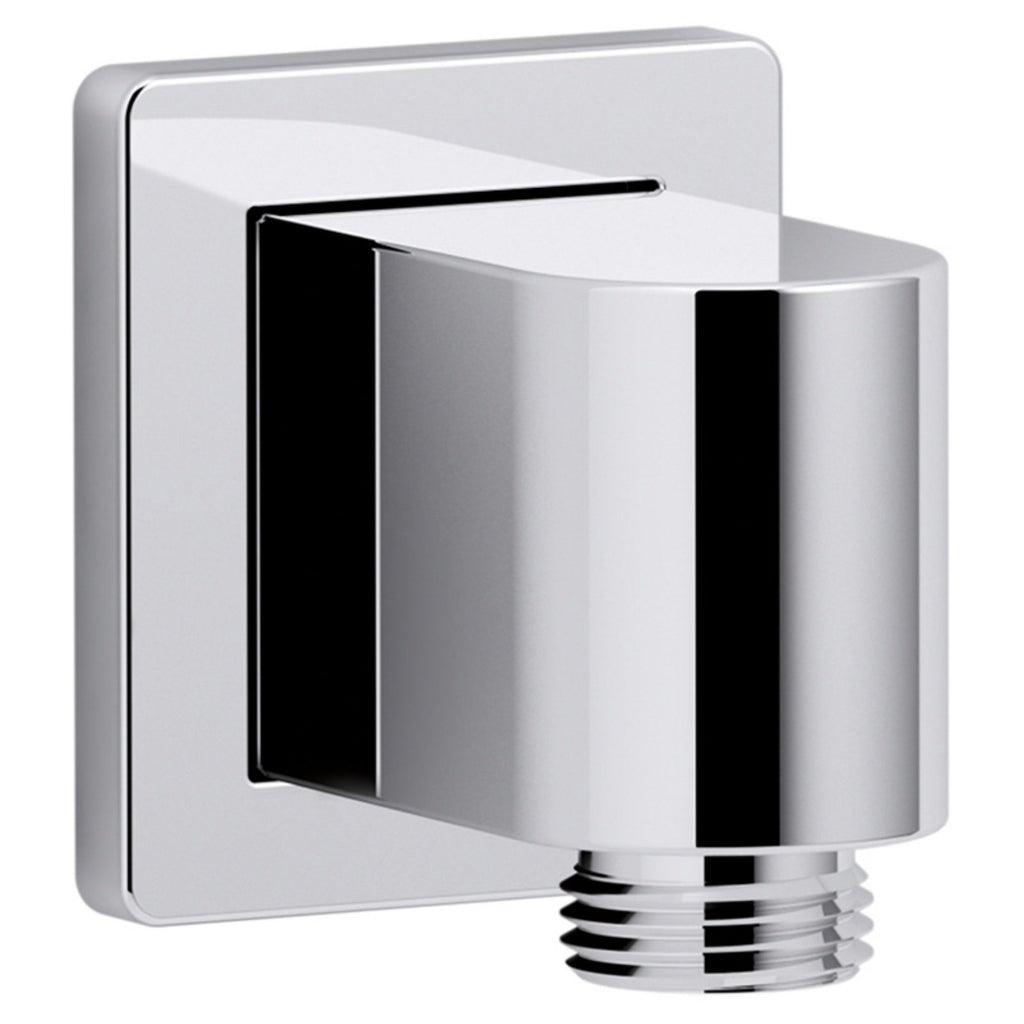 KOHLER 98350-CP Awaken Wall Mount Supply Elbow, Low Profile Design, For Use with Handshower and Hose, Corrosion Resistant, Long Lasting Durability, Polished Chrome