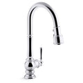 KOHLER K-99259 Artifacts Pull-down Kitchen Sink Faucet with Three-function Sprayhead