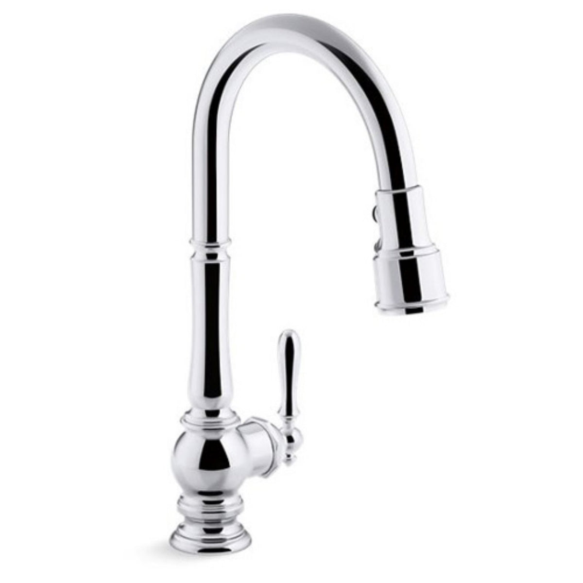 KOHLER K-99259 Artifacts Pull-down Kitchen Sink Faucet with Three-function Sprayhead