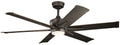 Used Kichler 60 Kichler Szeplo II Bronze Wet LED Ceiling Fan with Wall Control