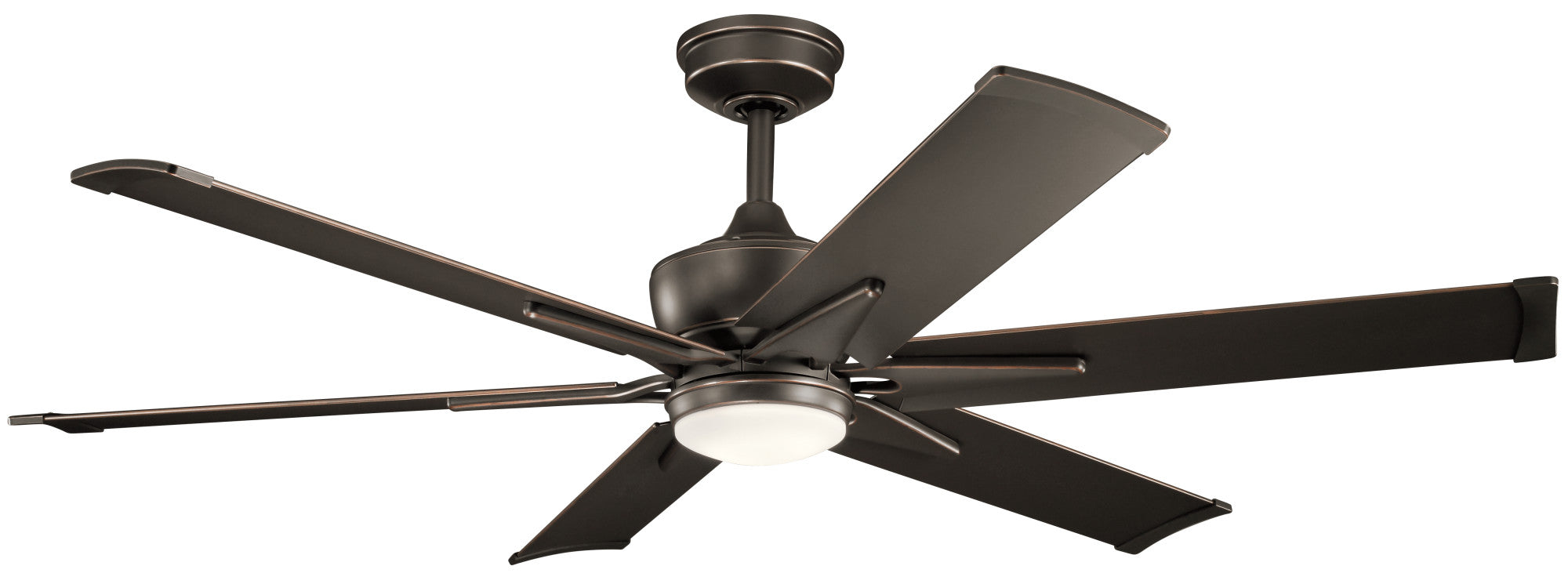 Used Kichler 60 Kichler Szeplo II Bronze Wet LED Ceiling Fan with Wall Control