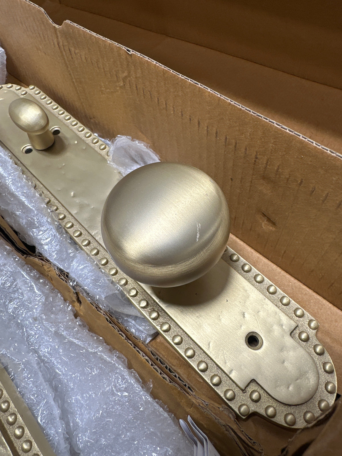 Missing Parts Signature Hardware SH552149SB Roman Entrance Door Set Knob