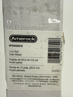 Amerock | Appliance Pull | Satin Nickel | 12 inch (305 mm) Center to Center | Mulholland | 1 Pack | Drawer Pull | Drawer Handle | Cabinet Hardware