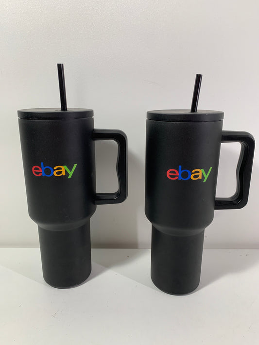 2 - eBay Branded 40 oz Stanley-Style Stainless Steel Tumbler Insulated Mug