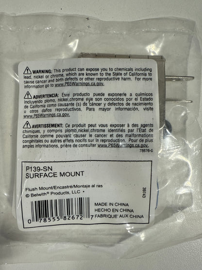 Lot of 10 Hickory Hardware P139 Partial Overlay Traditional Cabinet Door Hinge (Package of 2)