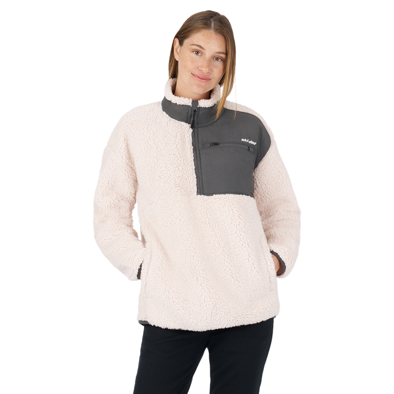 Ski-Doo Women's 1/4 zip Sherpa Fleece Small